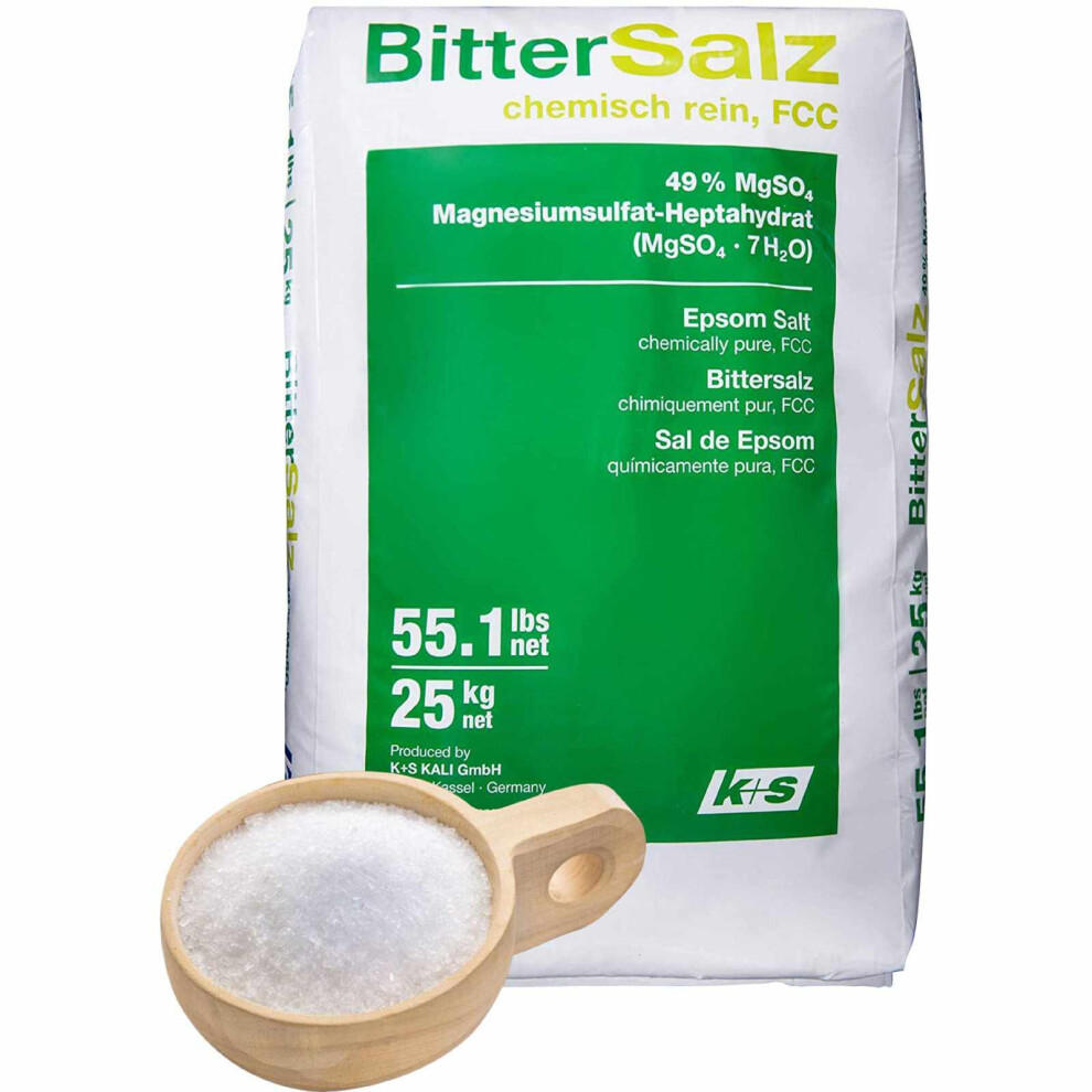 (25Kg) Epsom Salt Bath Salts Organic BP FCC Food Grade