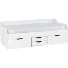 Dante Day Bed Frame MDF Drawer Base White