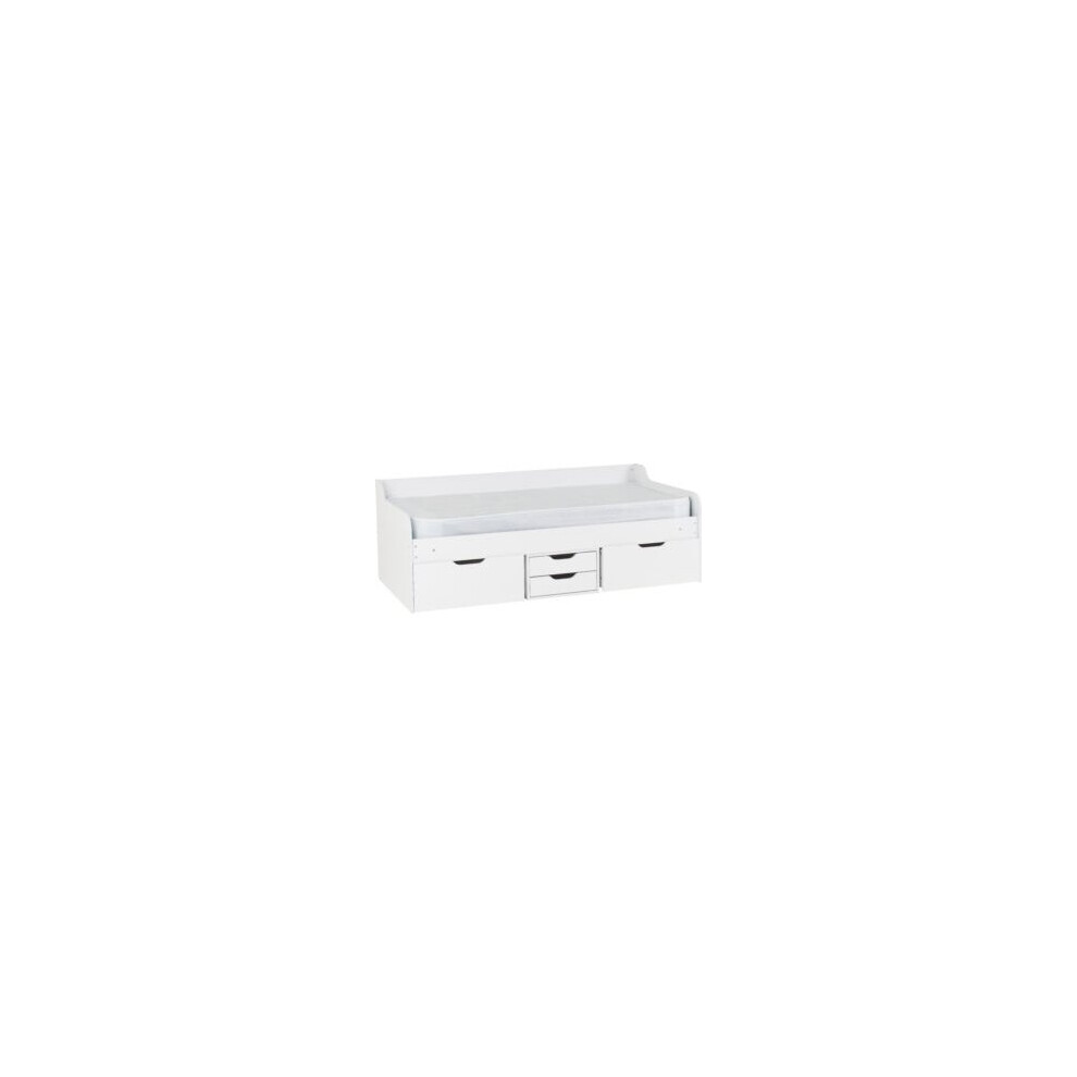 Dante Day Bed Frame MDF Drawer Base White
