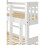 Seconique Neptune Single 3ft Bunk MDF Bed Frame White With Pine Slats 5
