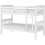 Seconique Neptune Single 3ft Bunk MDF Bed Frame White With Pine Slats 1