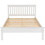Seconique Monaco King 5ft-150cm MDF Bed Frame Low Foot End White With Pine Slats 3