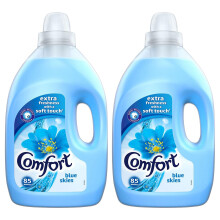 2x of 3L Comfort Blue Skies All Day Liquid Fabric Conditioner