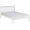 Seconique Monaco King 5ft-150cm MDF Bed Frame Low Foot End White With Pine Slats 1