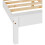 Seconique Monaco King 5ft-150cm MDF Bed Frame Low Foot End White With Pine Slats 5