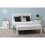 Seconique Monaco King 5ft-150cm MDF Bed Frame Low Foot End White With Pine Slats 9