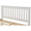 Seconique Monaco King 5ft-150cm MDF Bed Frame Low Foot End White With Pine Slats 7