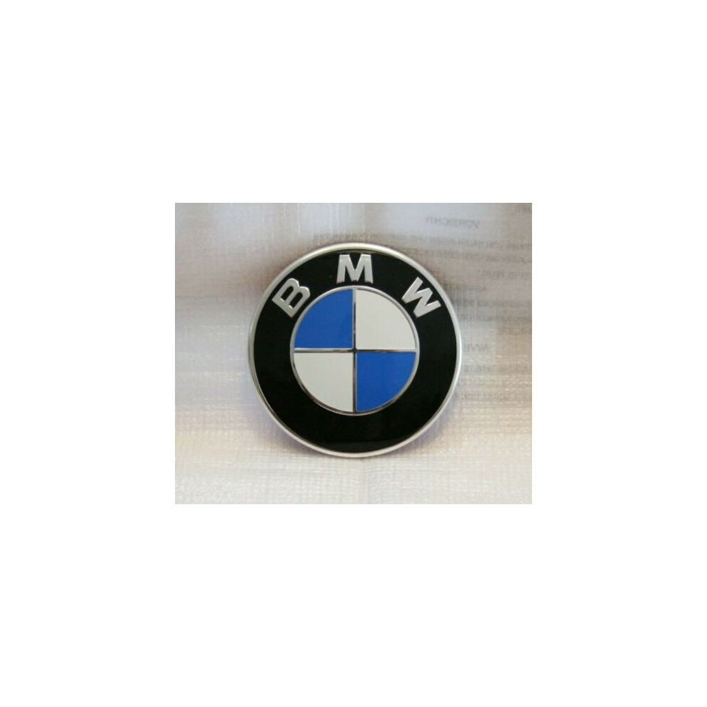 BMW Front Bonnet Boot Rear Logo Emblem 1 3 5 6  Z3 X6 X5 E Series 74mm