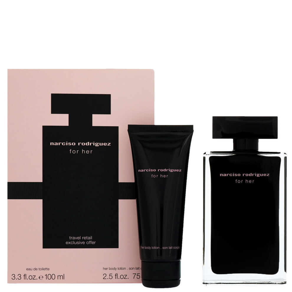 Narciso Rodriguez For Her Eau De Toilette 100ml Spray Gift Set