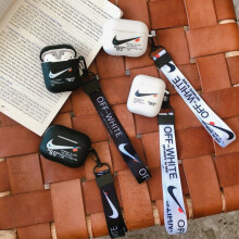 Off White Nike Airpods Case Airpods 1 & 2 Airpods Pro Lanyard included Ships from UK