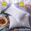 (STRIPE PILLOWS x2) Luxury Pillows Pair Super Soft Memory Foam Pillows 2