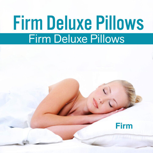 (FIRM DELUXE PILLOWS x2) Luxury Pillows Pair Super Soft Memory Foam Pillows 1