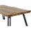 Seconique Quebec Wave Edge Coffee Table Metal -Medium Oak Effect/Black 4