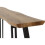 Seconique Quebec Wave Edge Coffee Table Metal -Medium Oak Effect/Black 10