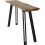 Seconique Quebec Wave Edge Coffee Table Metal -Medium Oak Effect/Black 9