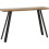 Seconique Quebec Wave Edge Coffee Table Metal -Medium Oak Effect/Black 6
