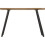 Seconique Quebec Wave Edge Coffee Table Metal -Medium Oak Effect/Black 7