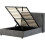 Seconique (Double4ft 6inch-135cm)Amelia Plus Storage Metal Bed Frame Dark Grey Fabric 1