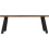 Seconique Quebec Wave Edge Coffee Table Metal -Medium Oak Effect/Black 2