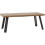 Seconique Quebec Wave Edge Coffee Table Metal -Medium Oak Effect/Black 1