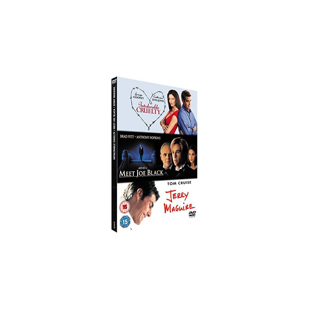 Sony Jerry Maguire/Meet Joe /Intolerable Cruelty [Dvd] [New Sealed Uk Region 2] Black