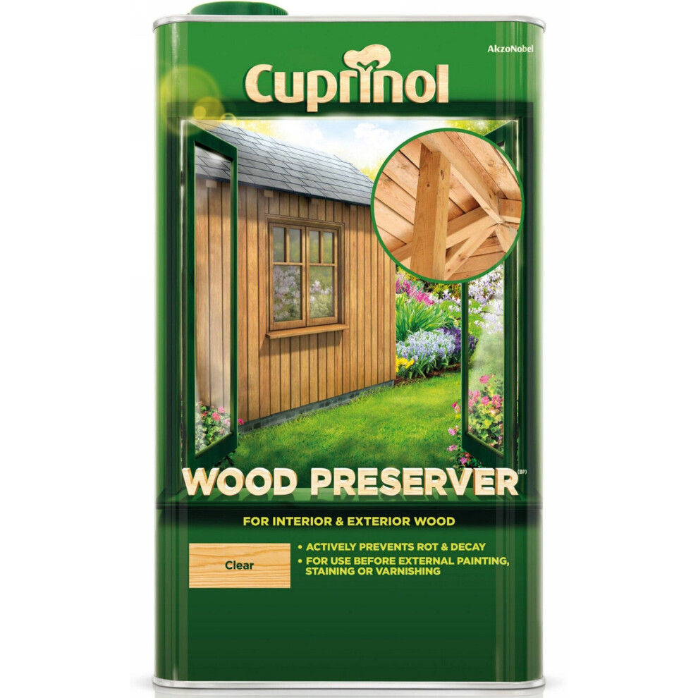 Cuprinol Wood Preserver - 5ltr Clear