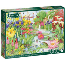 Jumbo Falcon de Luxe - Flower Show The Water Gardens 1000 Piece Jigsaw Puzzle