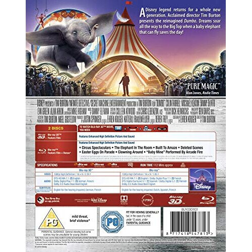 Disney Disney's Dumbo Live Action [3D Blu-ray] [2019] 2