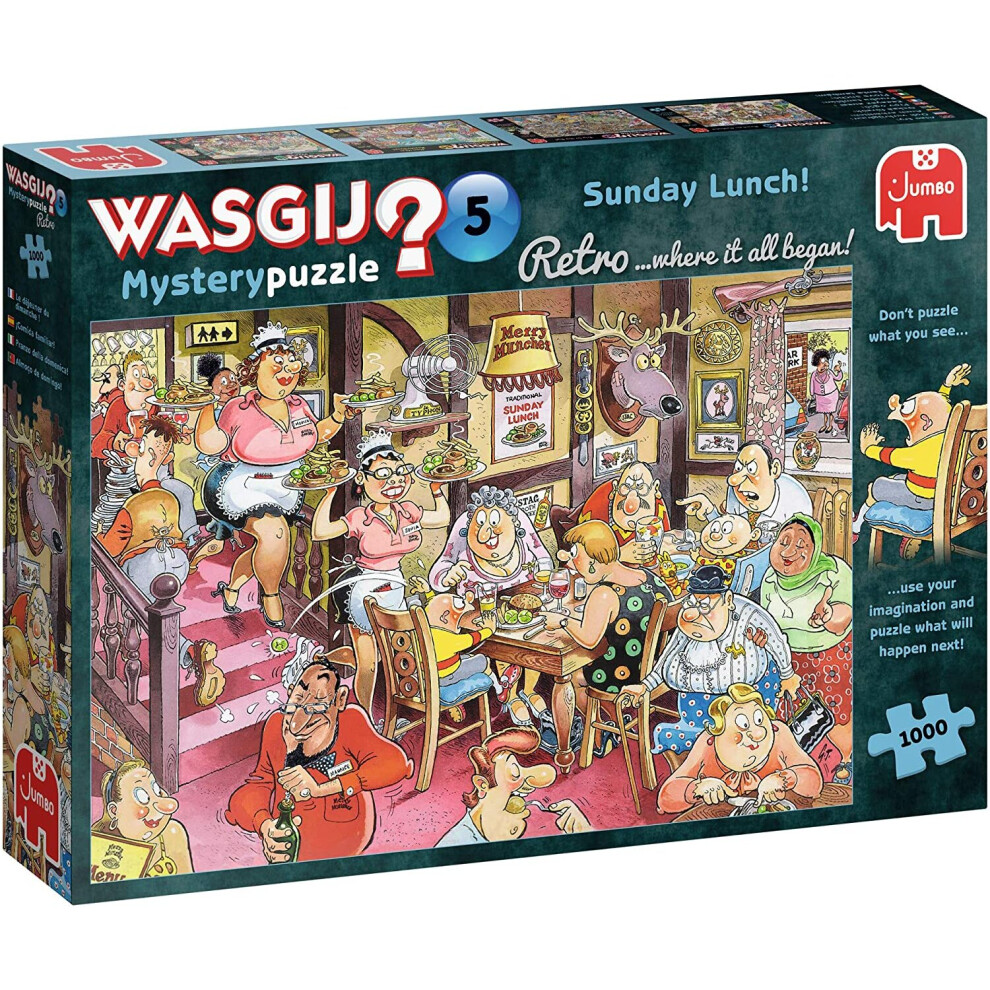 Wasgij Jumbo Retro Mystery 5 Sunday Lunch! 1000 Piece Jigsaw Puzzle