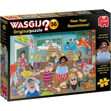 Jumbo Wasgij Original 36 New Year Resolutions! 1000 Piece Jigsaw Puzzle