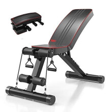 YOLEO Adjustable Weight Bench - Utility Weight Benches for Full Body Workout, Foldable Incline/Decline Bench Press for Home Gym