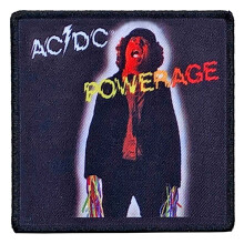 AC/DC Patch Powerage Band Logo new Official Black