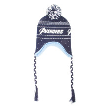 Avengers Beanie Laplander Hat Logo Christmas new Official Marvel Blue Unisex