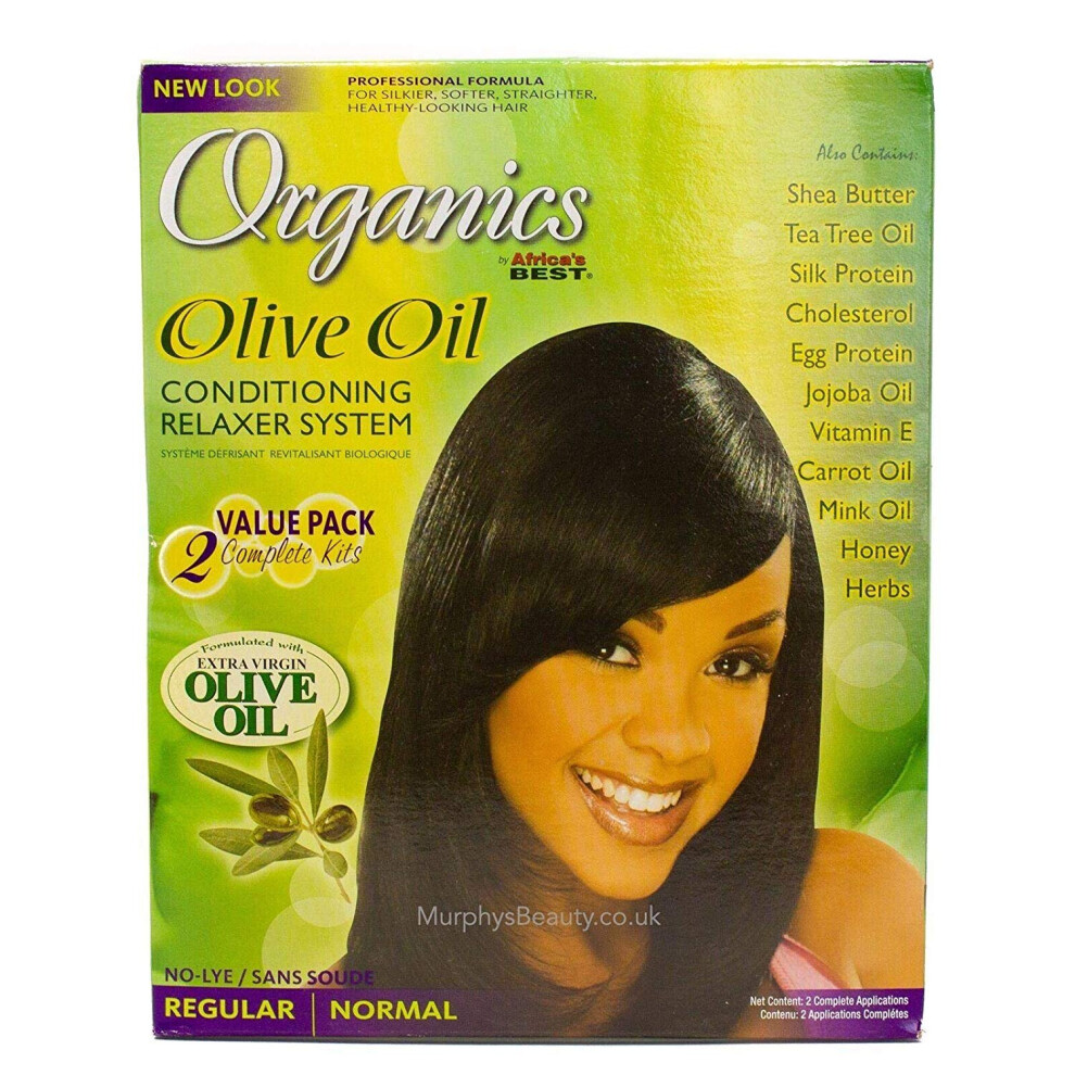 Africa's Best Organics Olive Oil Relaxer Value Kit Regular