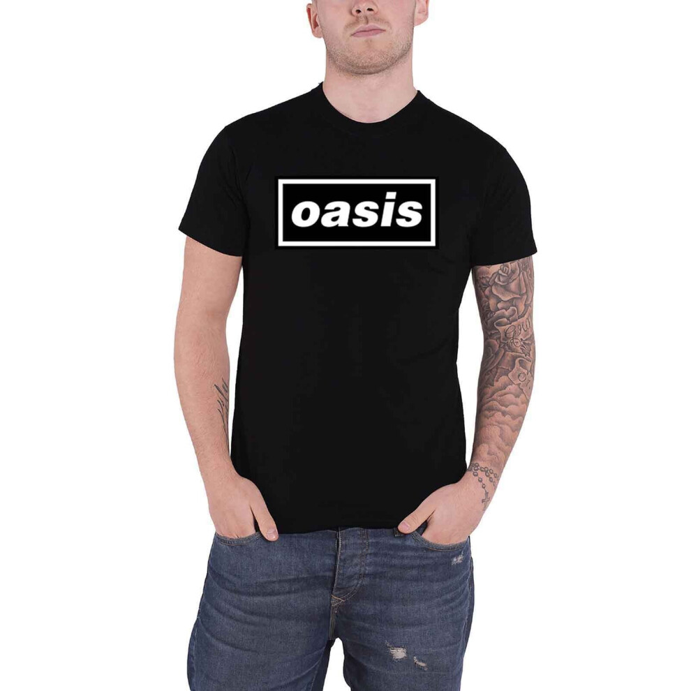 Oasis T Shirt Decca Logo new Official Mens Black