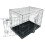 HugglePets HugglePets Dog Cage with Plastic Tray - Silver, Small 9