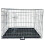 HugglePets HugglePets Dog Cage with Plastic Tray - Silver, Small 5