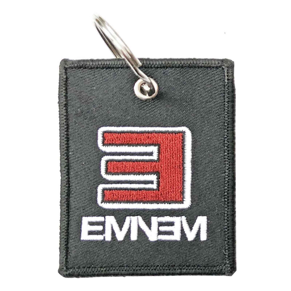 Eminem Keyring Keychain Patch Reversed E Logo new Official Black