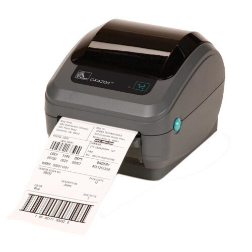 Refurbished Zebra GK420d Direct Thermal Printer (Ethernet/USB) 2