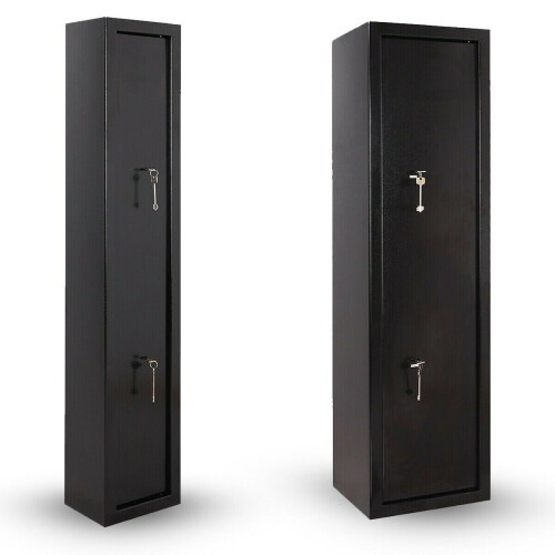 Standing 6 Rifle Safe (6 Guns) 3 Or 6 Gun Cabinet Lockable Safe Rifle Firearm Steel BS7558/92 ...