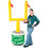 Beistle 50083 Inflatable Goal Post Cooler with Football, Plastic 2