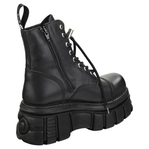 New Rock New Rock Combat Boots Unisex Platform Boots in Black - 5 UK 1