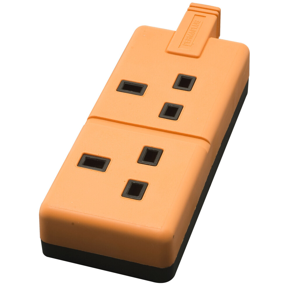 Masterplug Els13/2 Orgc Free Mains Socket 13A - Dual Orange 5015056355948