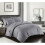 (Silver , King) Stripe Duvet Cover Egyptian Cotton 400 Thread 1