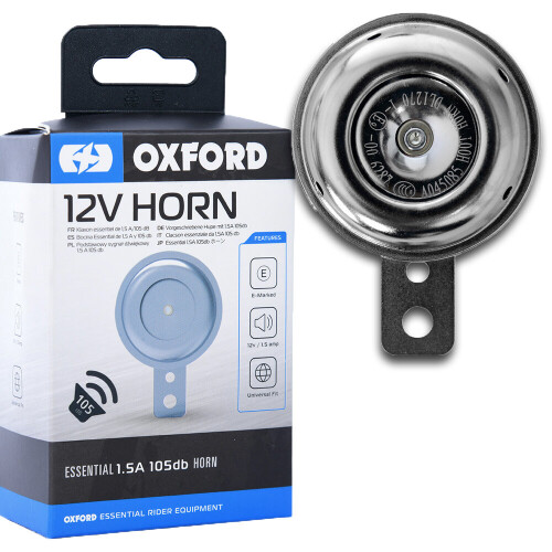 Oxford OX780 Motorcycle Loud 105db Horn Chrome