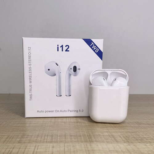 TWS i12 Bluetooth 5.0 Wireless Earbuds, Gaming Headset, Lightweight 4-5g, 10m Range 1