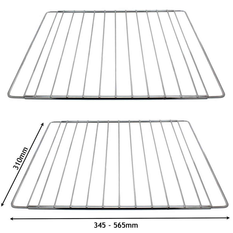 Adjustable Extendable Shelf for Belling Oven Cooker (310 x 345-565mm, Pack of 2)