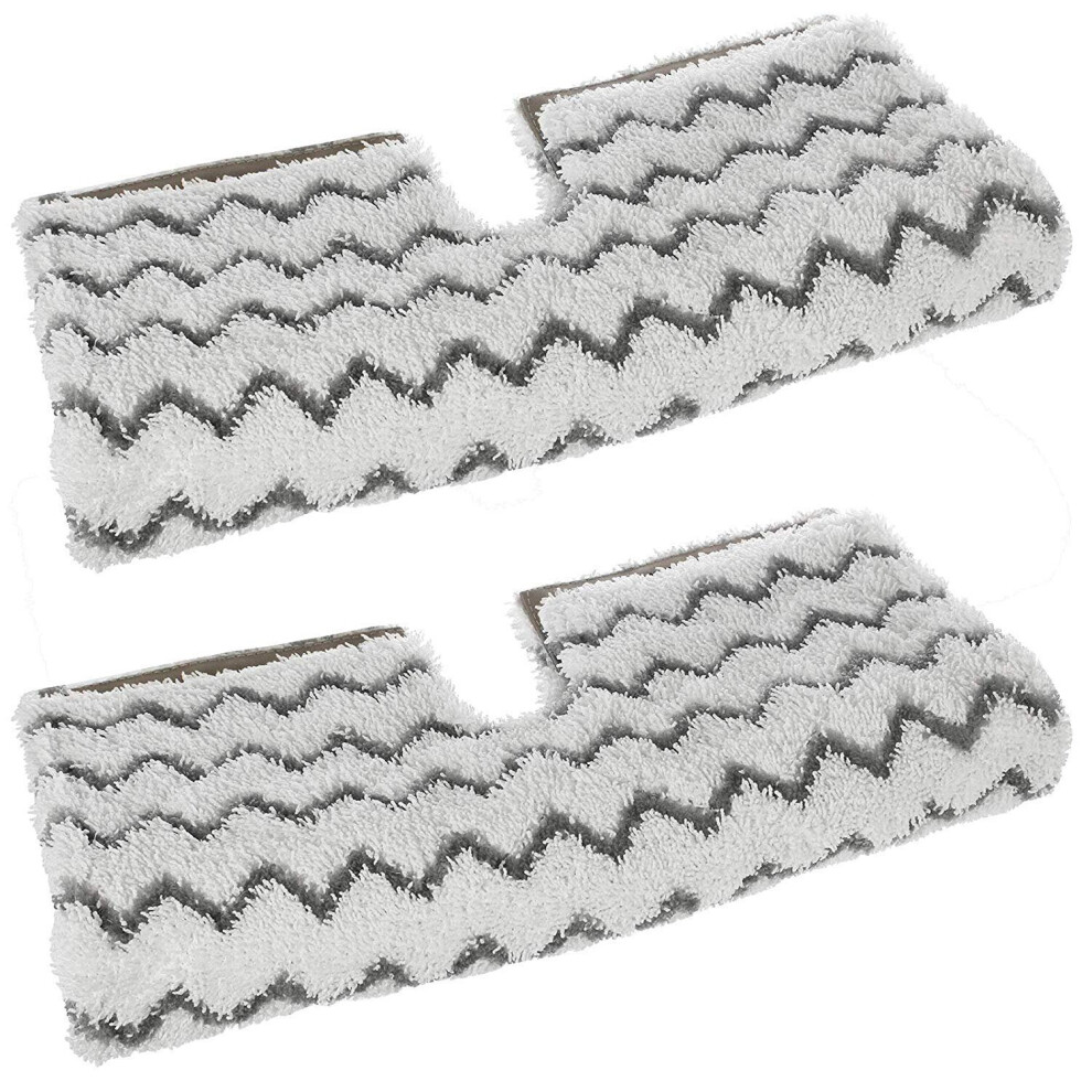 Spares2go Cover Pads For Shark Steam Cleaner Mop Dirt Grip S6001 S6003 Klik N' Flip (Pack Of 2)