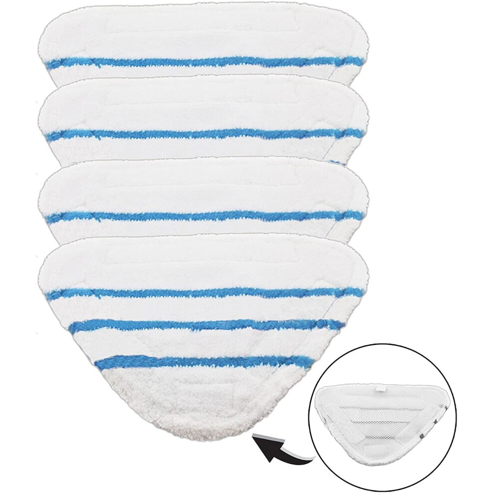 Washable Cover Pad for Pifco 12-in-1 Steam Cleaner Mop (Pack of 4)