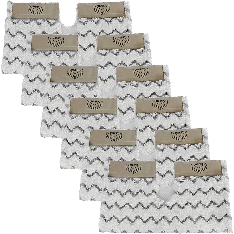 Spares2go Cover Pads For Shark Steam Cleaner Mop Dirt Grip S6001 S6003 Klik N' Flip (Pack Of 6)